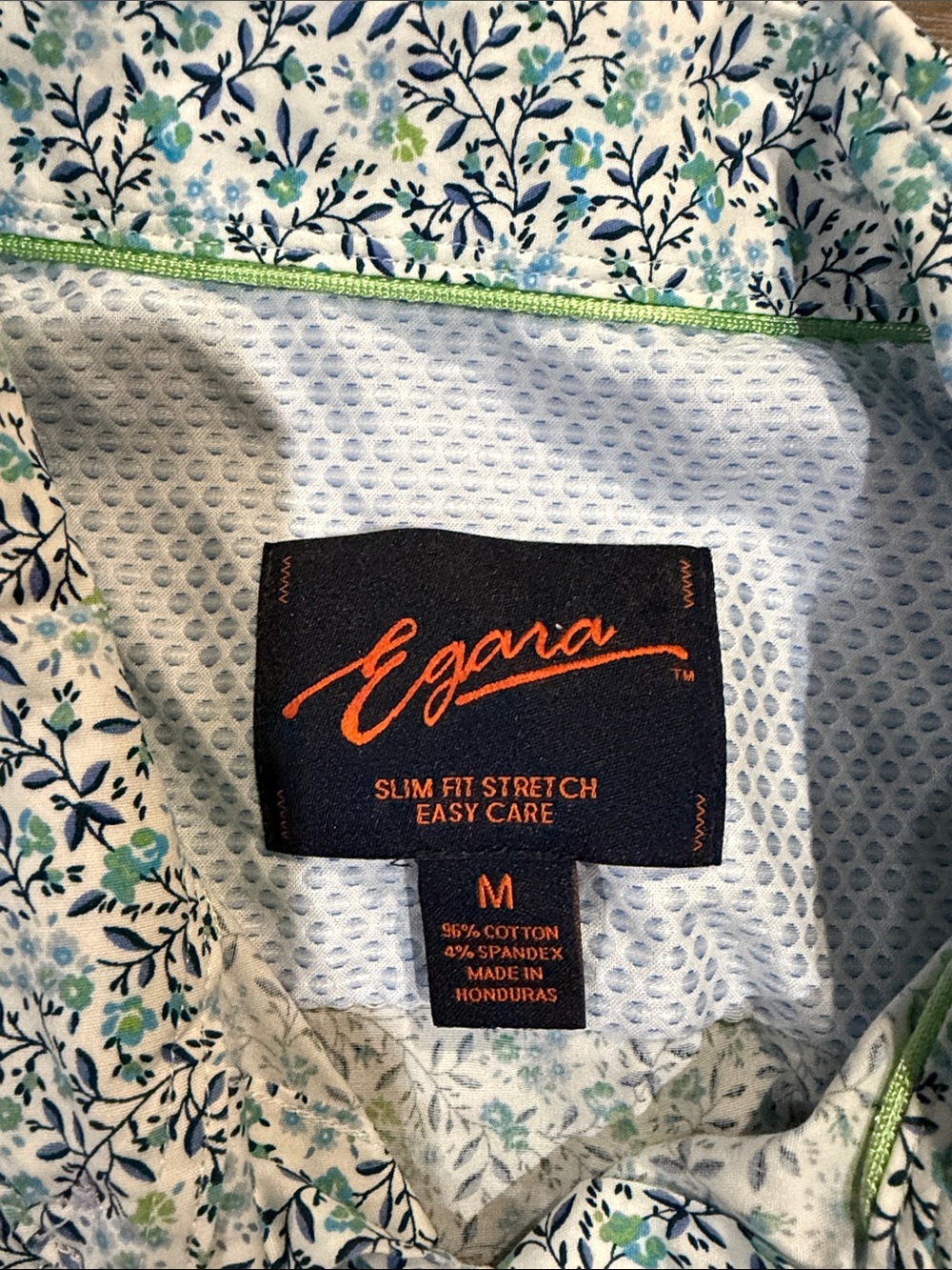 Egara Light Blue Floral Button-Up Shirt - Picture 2 of 5